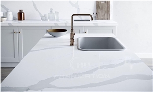 Calacatta Borghini Quartz Kitchen Countertop EWH9501