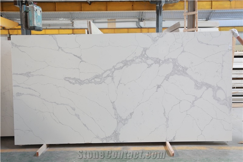 Calacatta Borghini Quartz Kitchen Countertop EWH9501