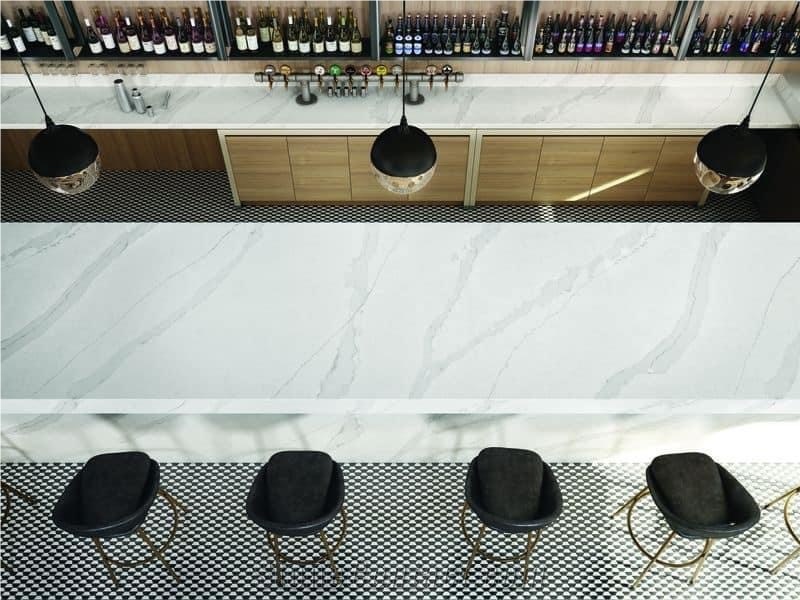 Calacatta Borghini Quartz Kitchen Countertop EWH9501