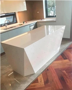 Cream Marfil Quartz Stone For Kitchen Countertop