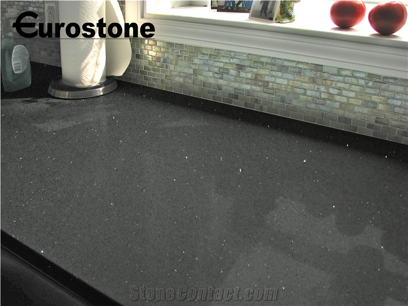 Galaxy Black EBL9101 Quartz Slabs