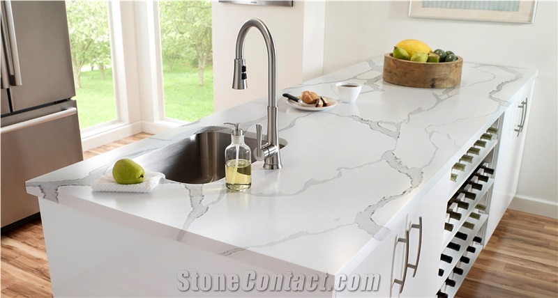 Laza Calacatta Quartz Stone Slabs