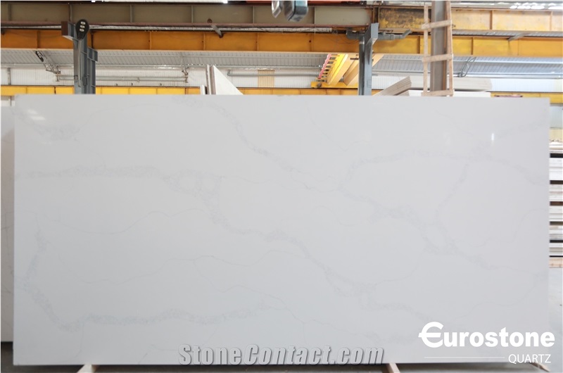 Statuario Classic EWH9503 Quartz Stone Kitchen Countertop