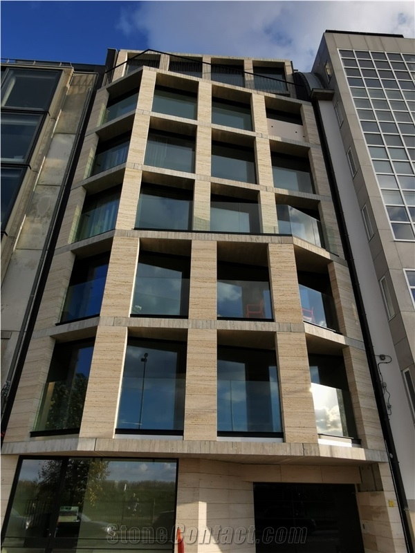 Travertino Carpinis Facade Building Stones
