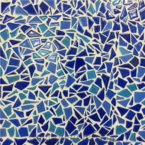 Vietnam Glass Mosaic Tiles, Mosaic Stone For Swimming Pools