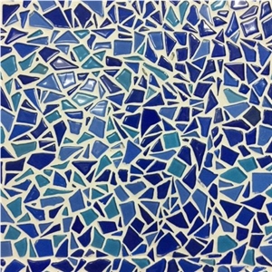 Vietnam Glass Mosaic Tiles, Mosaic Stone For Swimming Pools