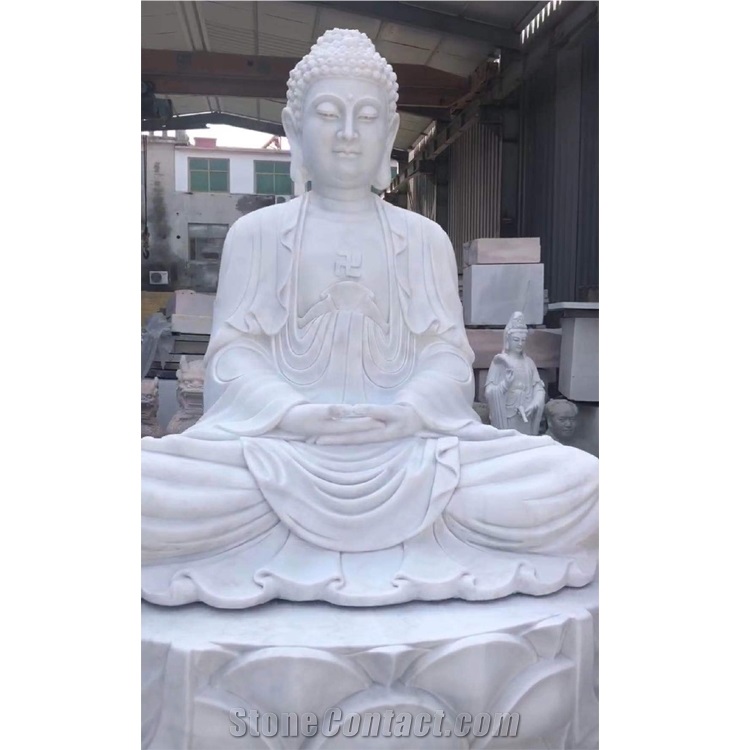 Antique White Marble Roman Statue Of Augustus