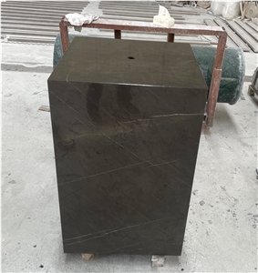 Artwork Pietra Grey Marble Trophy Base For Sculptures