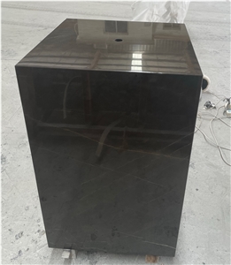 Artwork Pietra Grey Marble Trophy Base For Sculptures