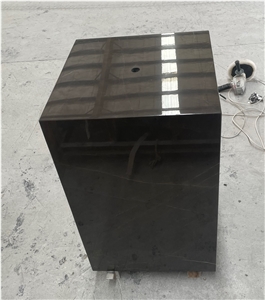Artwork Pietra Grey Marble Trophy Base For Sculptures