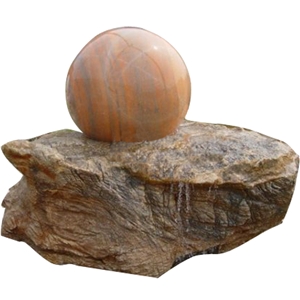Beautiful Pink Lotus Flower Marble Carving Fountain