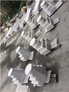 Beige Limestone Stone Pillar And Column Capital Designs