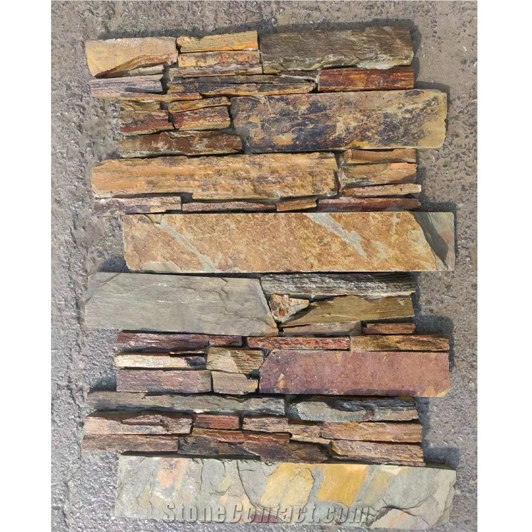 Black Slate Cement Ledgestone Wall Panel Manufacturers