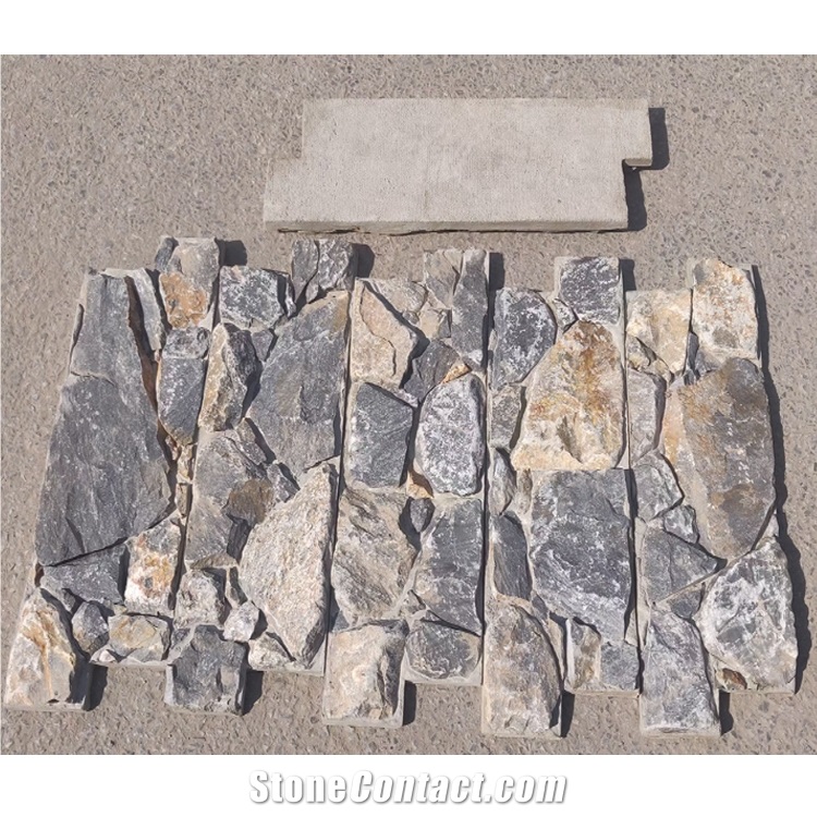 Black Slate Cement Ledgestone Wall Panel Manufacturers