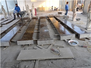 Brown Emperador Marble Square Roman Carving Rome Columns