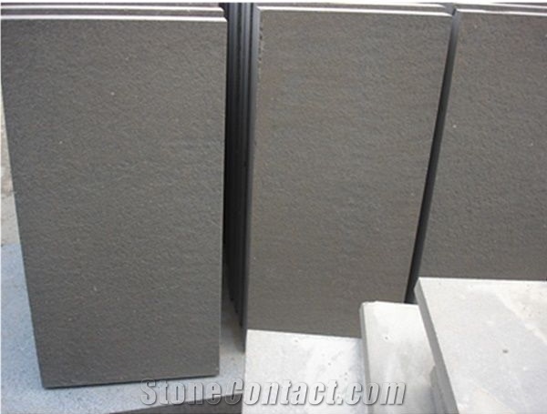 Cheap Interior Use Honed Hainan Grey Basalt Tiles