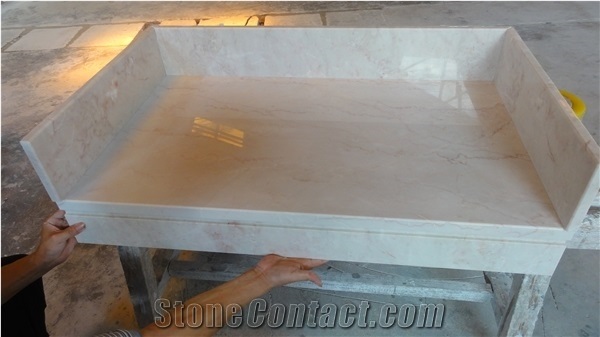 Cheap Price Crystal Rose Beige Marble Slabs & Tiles