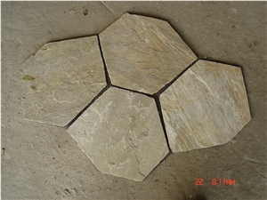 Chinese Multi Color Slate Irregular Flagstones Walkway
