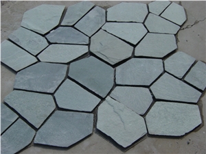 Chinese Multi Color Slate Irregular Flagstones Walkway