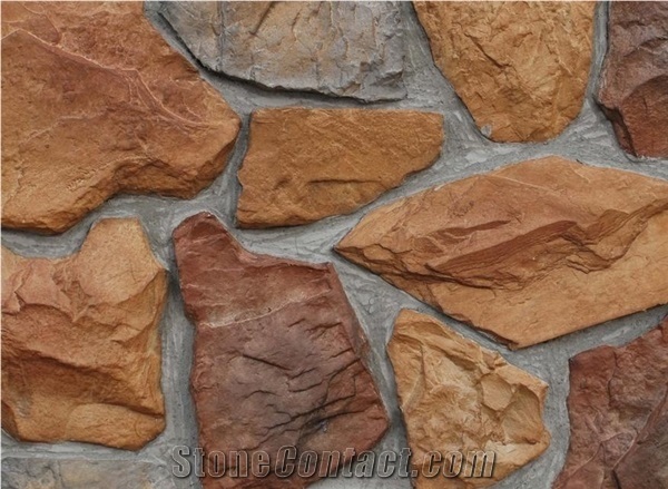 Chinese Multi Color Slate Irregular Flagstones Walkway