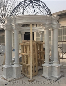 Chinese White Marble Garden Gazebo Pavilion