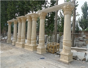 Chinese White Marble Garden Gazebo Pavilion