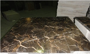 Coffee Dark Brown Polished Marble Tiles And Slabs