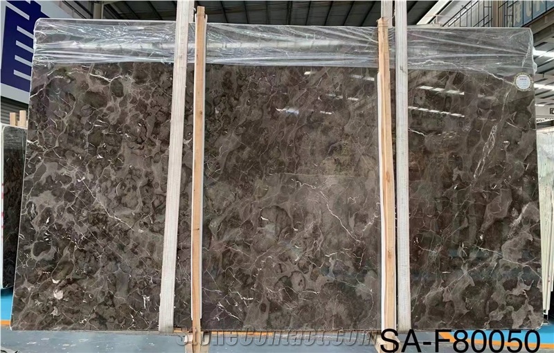 Coffee Dark Brown Polished Marble Tiles And Slabs