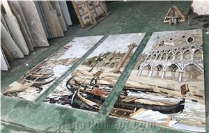 Free Design Any Style Waterjet Marble Floor Medallion