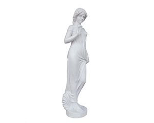 Garden Moon Goddess Marble Statue, Outdoor Girl Lady