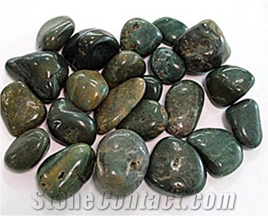 High Polished White River Pebble Stone