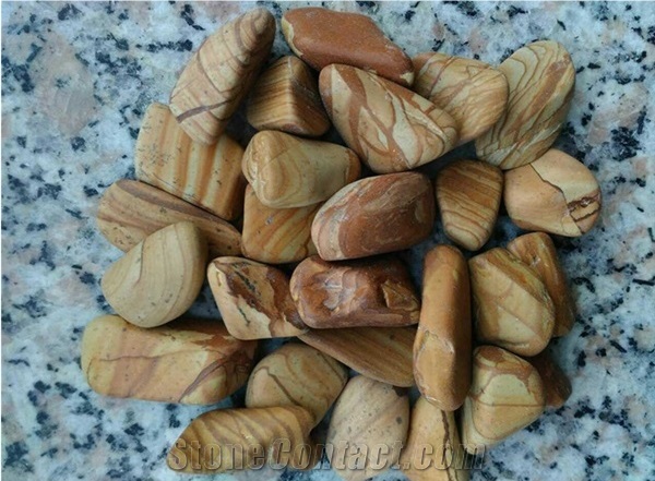 High Polished White River Pebble Stone