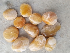 High Polished White River Pebble Stone