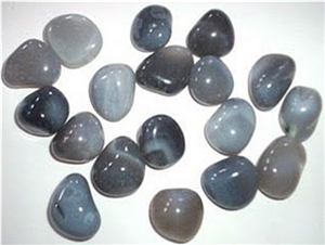 High Polished White River Pebble Stone