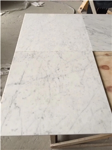 Italian Original White  Bianco Carrara Marble  Tile 12"X24"