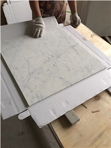Italian Original White  Bianco Carrara Marble  Tile 12"X24"
