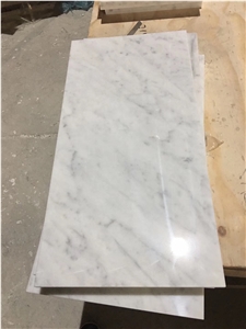 Italian Original White  Bianco Carrara Marble  Tile 12"X24"