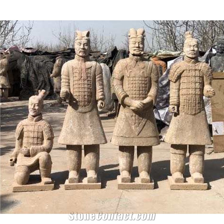 Life Size Garden Sculpture Terracotta Xian Warrior  Statue