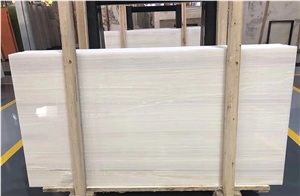 Luxury Athens White Wood Grain White Onyx