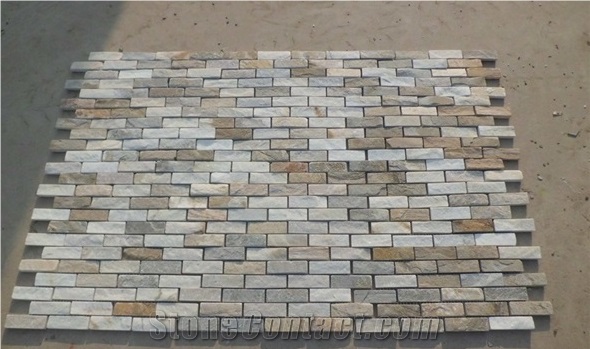 Mixed Color Slate Mosaic China Factory Wholesale