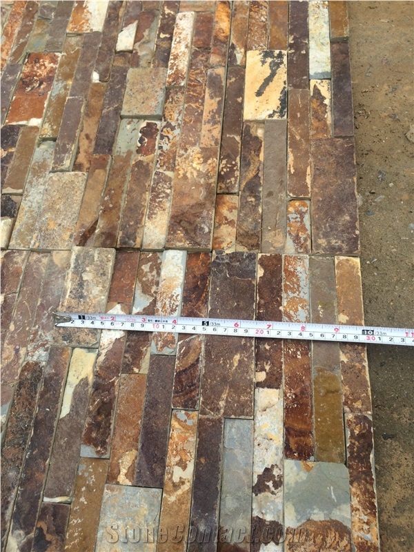 Mixed Color Slate Mosaic China Factory Wholesale