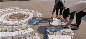 Natural Stone Round  Mosaic Pattern