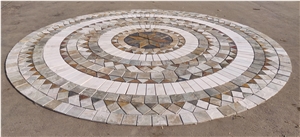 Natural Stone Round  Mosaic Pattern