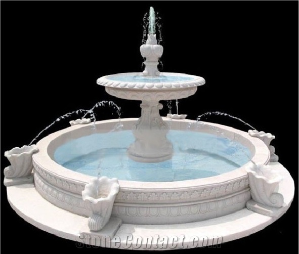 Outdoor Classic Style Garden Marble Stone Water Fountain