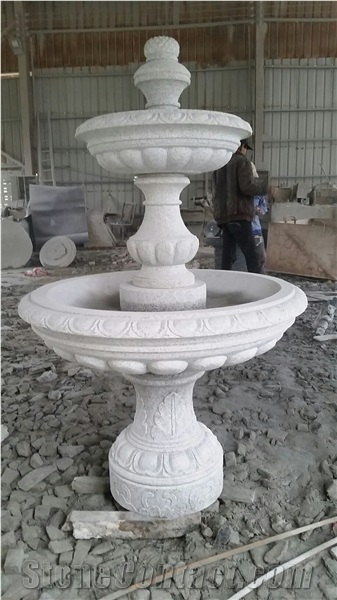 Outdoor Stone Garden Water Fountain