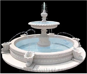 Outdoor Stone Garden Water Fountain