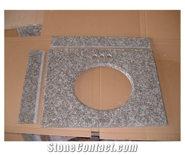 Polished G664 Brown Black Granite Tiles