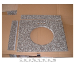 Polished G664 Brown Black Granite Tiles