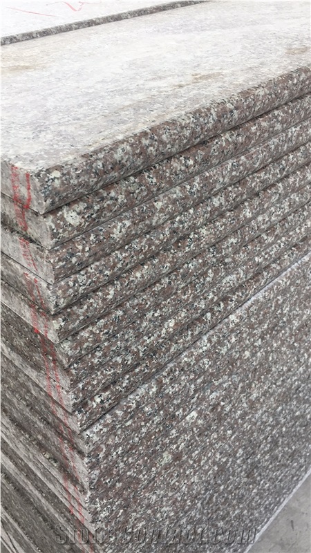Polished G664 Brown Black Granite Tiles