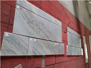 Polished Prefab Crystal Blue Marble Countertops